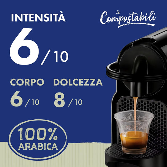 50 Capsule Compostabili Nespresso Caffè Borbone 100% Arabica Caffè Borbone