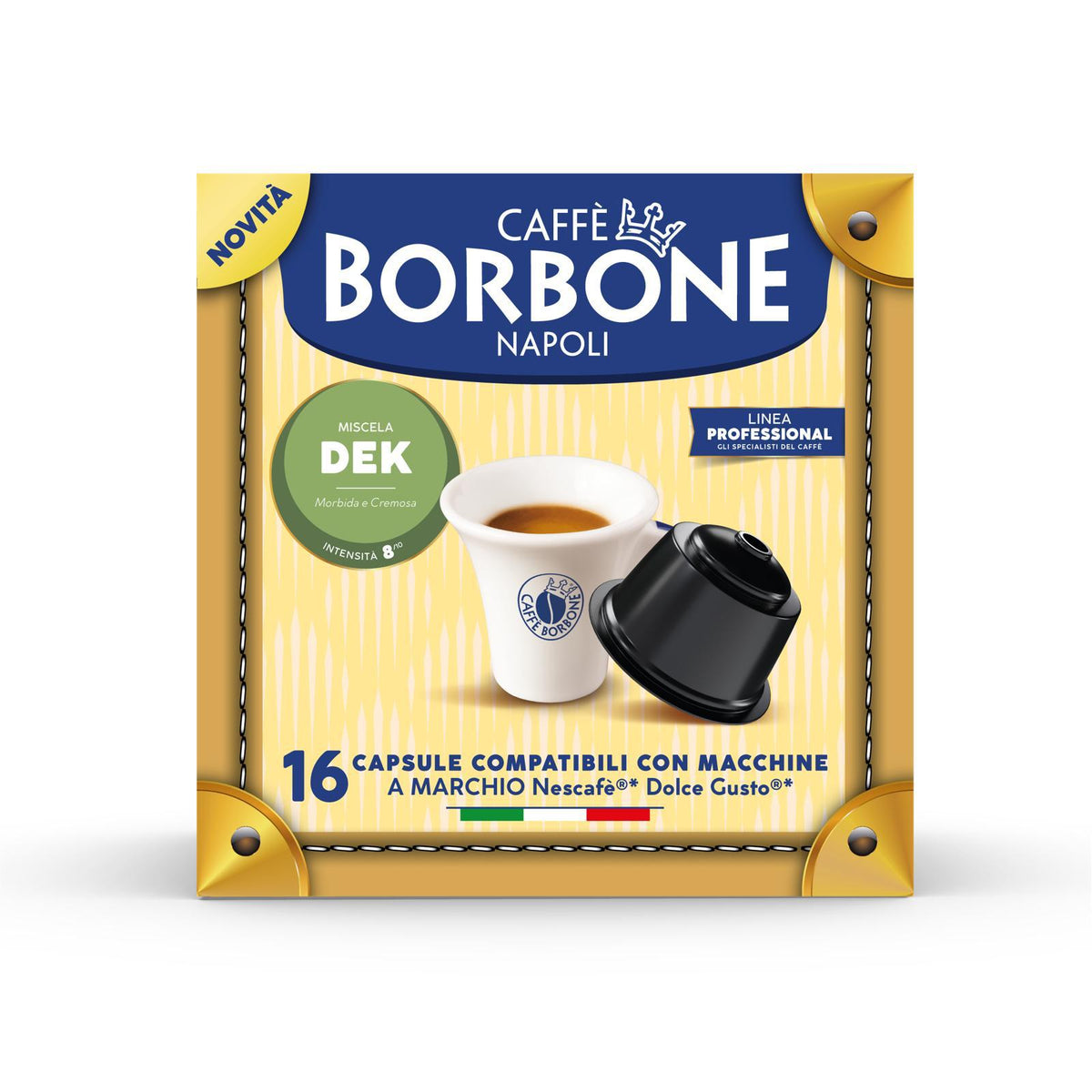 16 Capsule Caffè Borbone Compatibili con Macchine Dolce Gusto Caffè Borbone