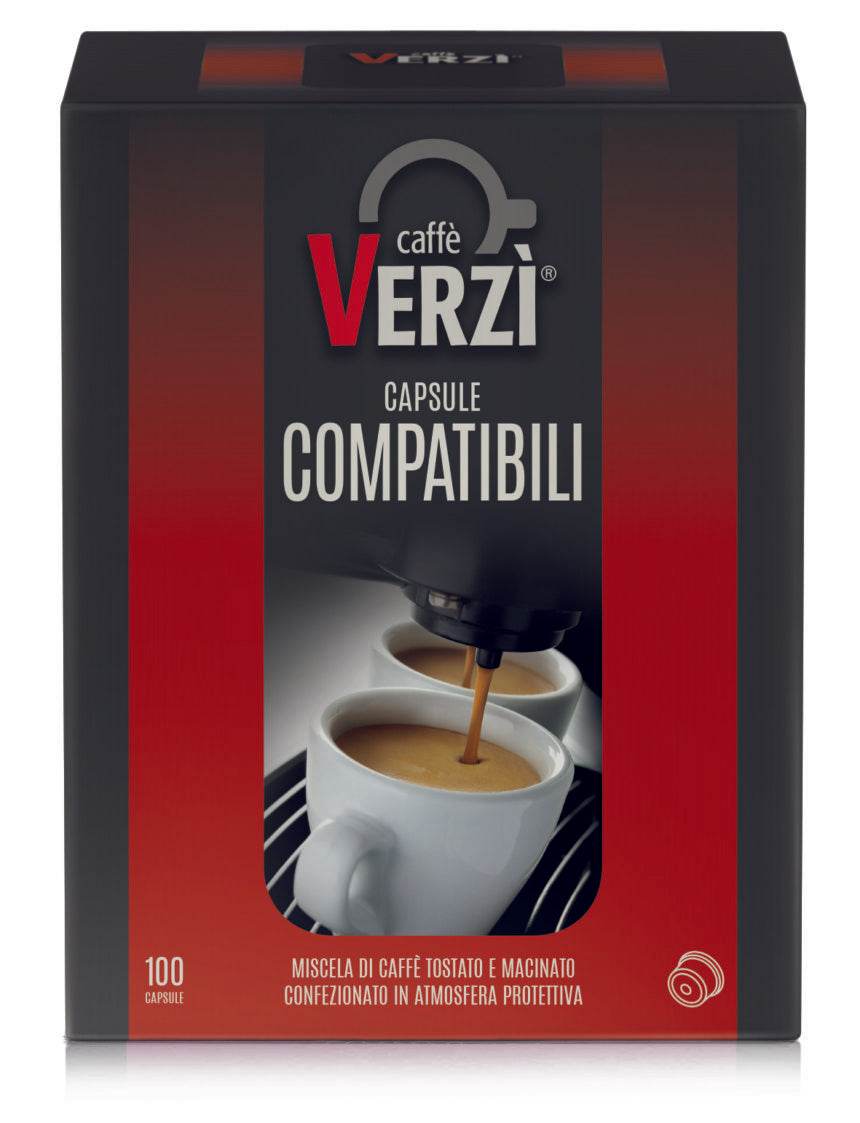 100 Capsule Gimoka/Domo/Kelly/Martello/Cuorespresso Caffè Verzì Aroma Ricco - Ital Cialde