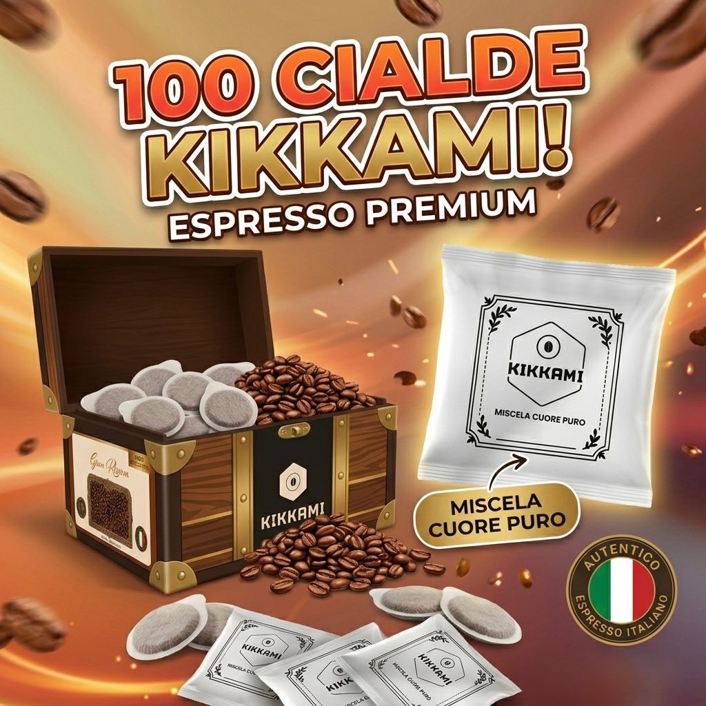 100 Cialde Caffè KIKKAMI Cuore Puro Kikkami