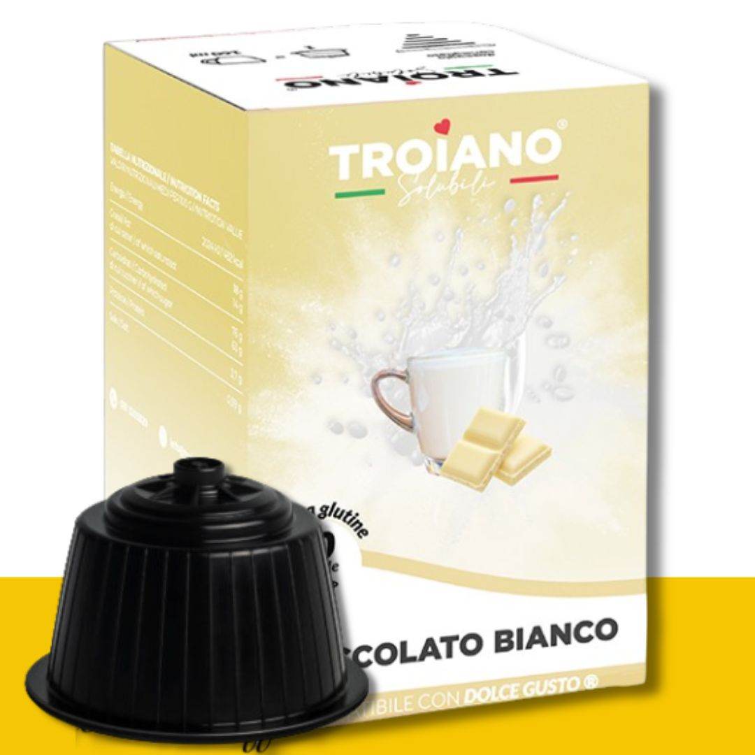 10 Capsule Dolce Gusto Troiano Cioccolato Bianco - Ital Cialde