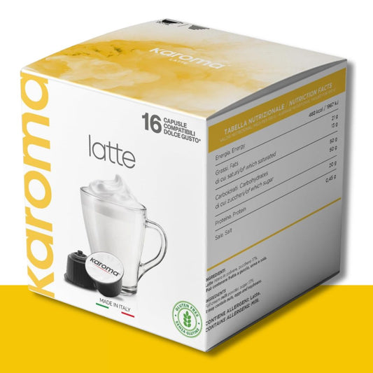 16 Capsule Dolce Gusto Karoma Latte Caffè Karoma