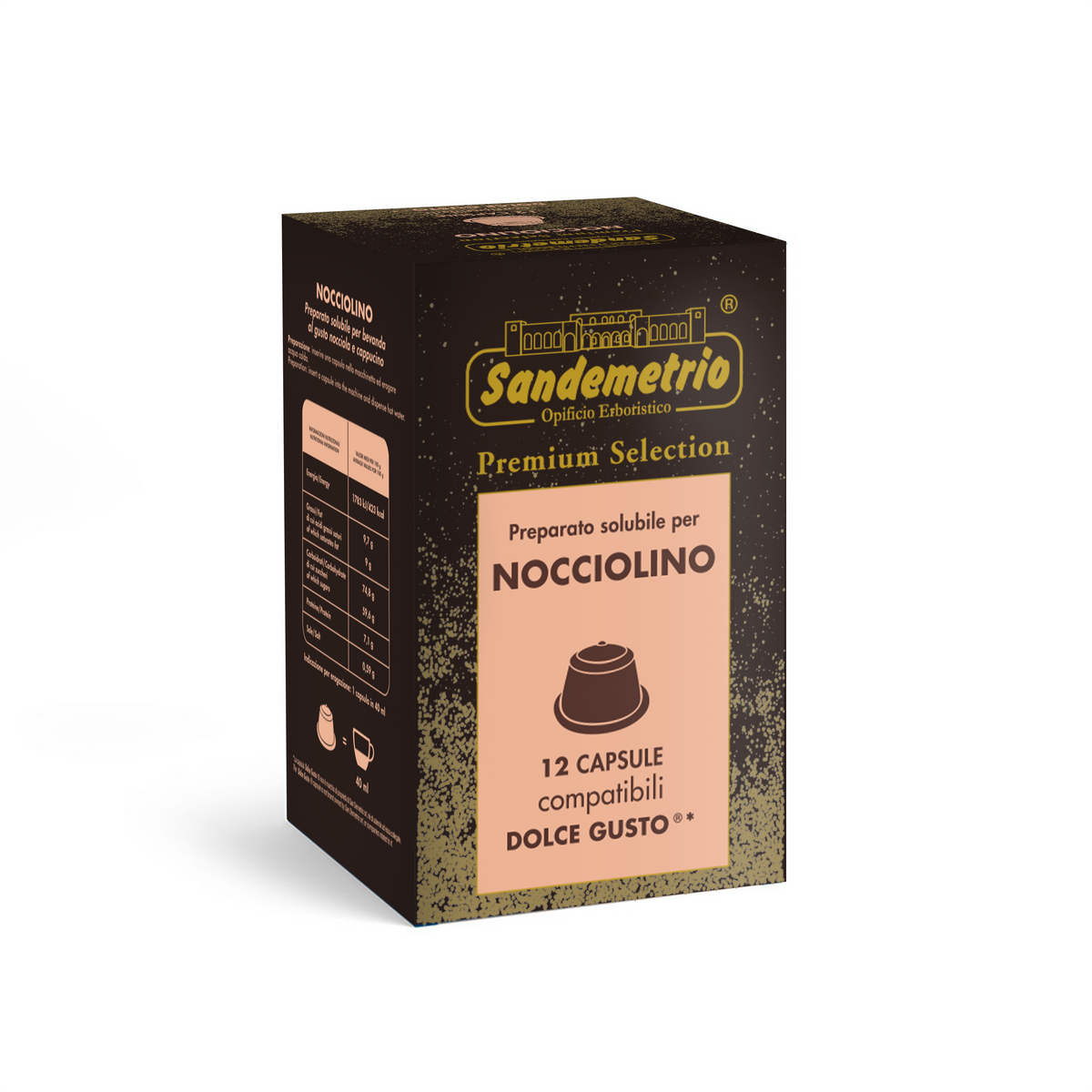 12 Capsule Dolce Gusto Sandemetrio Nocciolino Sandemetrio