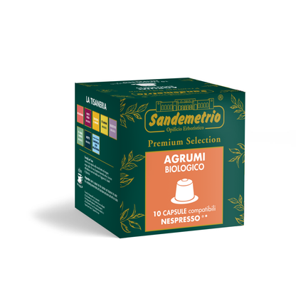10 Capsule Nespresso Sandemetrio Agrumi Bio Sandemetrio