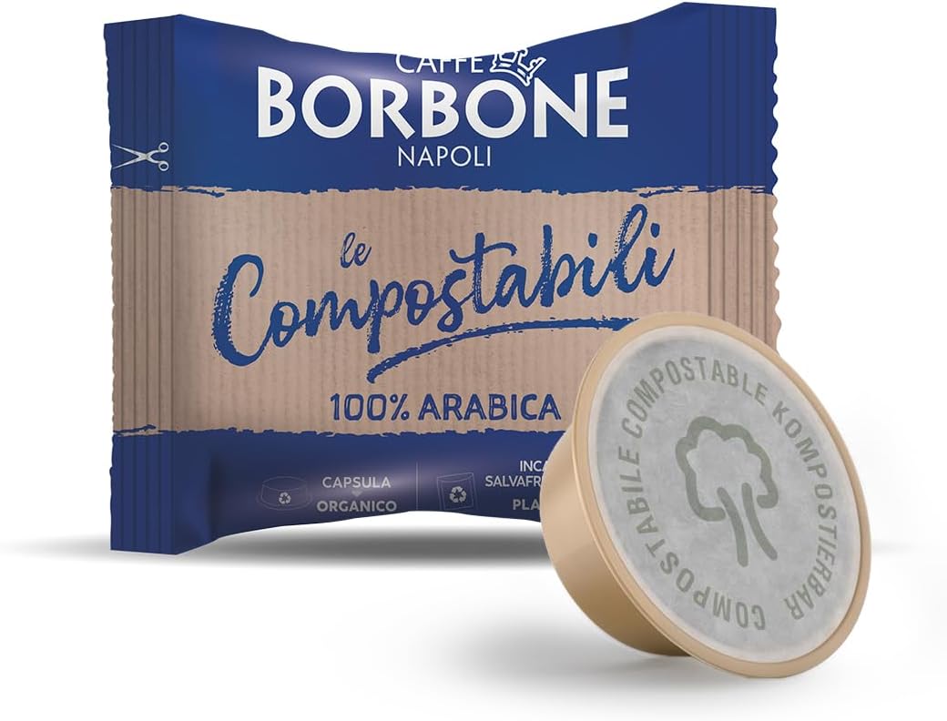 50 Capsule Compostabili A Modo Mio Caffè Borbone 100% Arabica Caffè Borbone