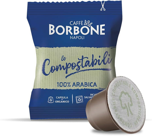 50 Capsule Compostabili Nespresso Caffè Borbone 100% Arabica Caffè Borbone