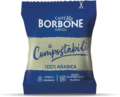 50 Capsule Compostabili Nespresso Caffè Borbone 100% Arabica Caffè Borbone