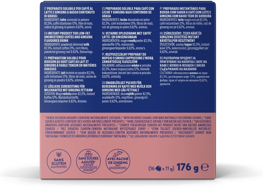 16 Capsule Dolce Gusto Borbone Ginseng Zero Zuccheri Caffè Borbone