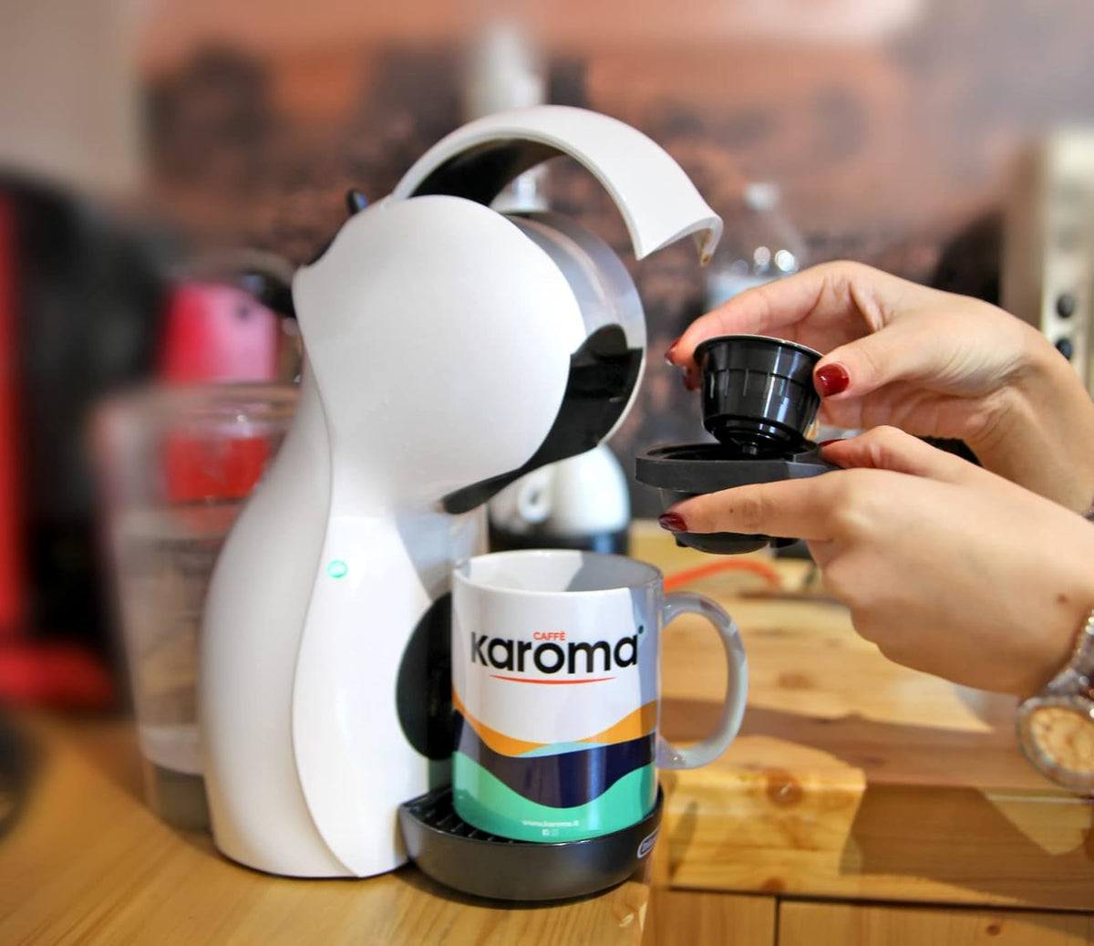 16 Capsule Dolce Gusto Karoma Latte Caffè Karoma
