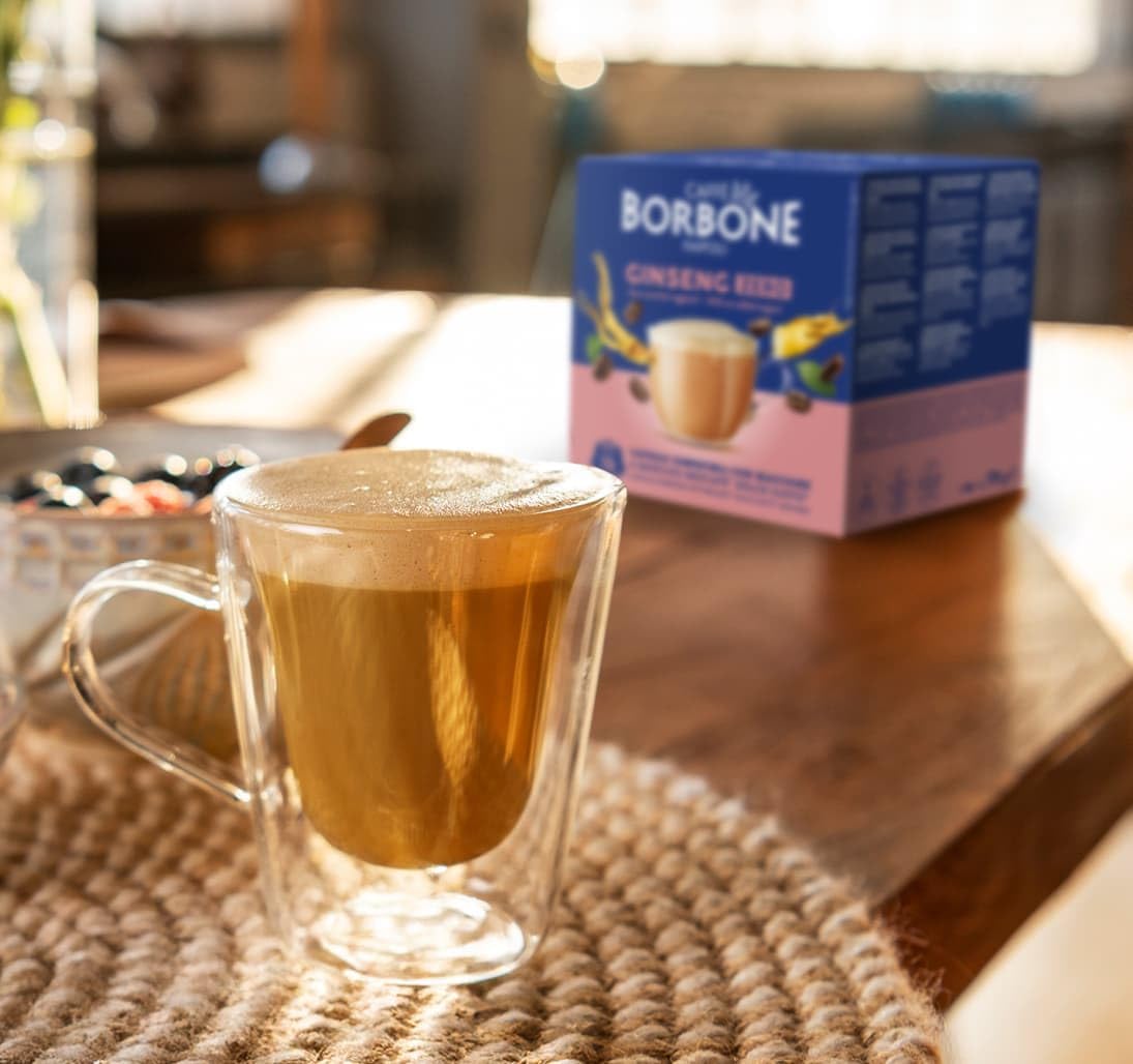 16 Capsule Dolce Gusto Borbone Ginseng Zero Zuccheri Caffè Borbone