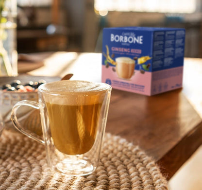 16 Capsule Dolce Gusto Borbone Ginseng Zero Zuccheri Caffè Borbone