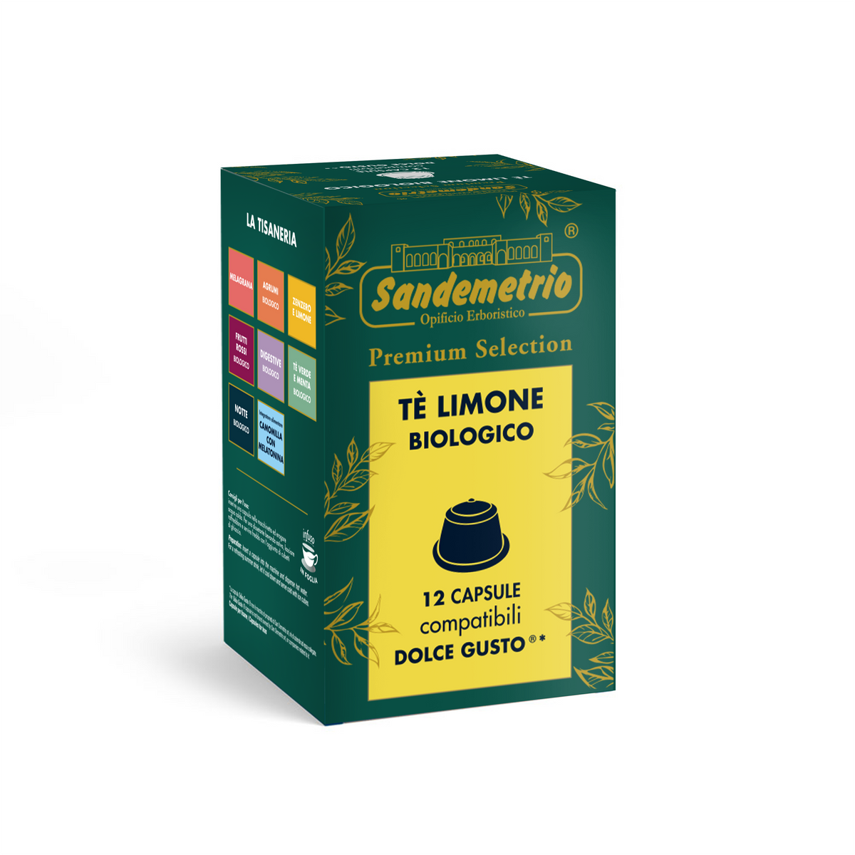 12 Capsule Dolce Gusto Sandemetrio Tè al Limone Bio Sandemetrio