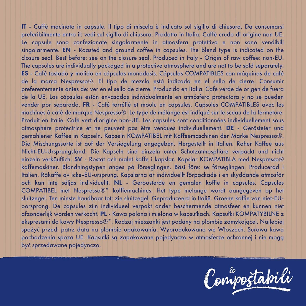50 Capsule Compostabili A Modo Mio Caffè Borbone 100% Arabica Caffè Borbone