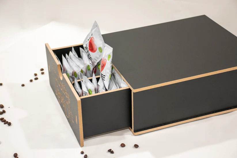 Cassetto Portacialde/Capsule Caffè in Legno Basic - Ital Cialde