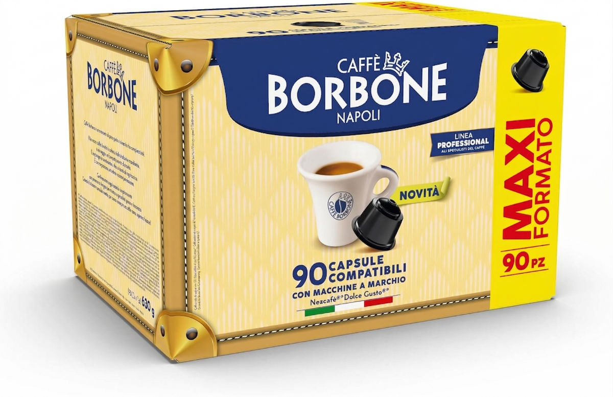 90 Capsule Caffè Borbone Compatibili con Macchine Dolce Gusto Caffè Borbone
