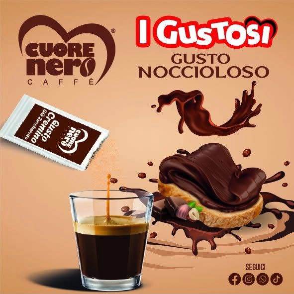 9 Zuccherini Aromatizzati Cuore Nero i Gustosi - Ital Cialde