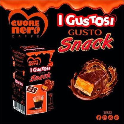 9 Zuccherini Aromatizzati Cuore Nero i Gustosi - Ital Cialde