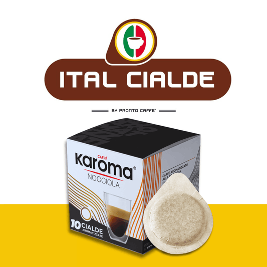 10 Cialde ESE Caffè Karoma Aromatizzato alla Nocciola - Ital Cialde