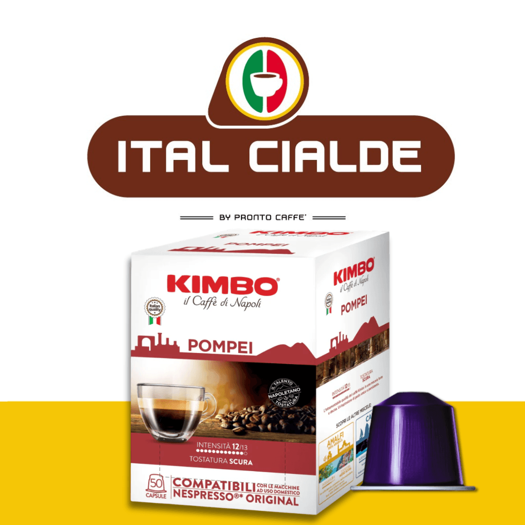 50 Capsule Nespresso Caffè Kimbo Pompei - Ital Cialde