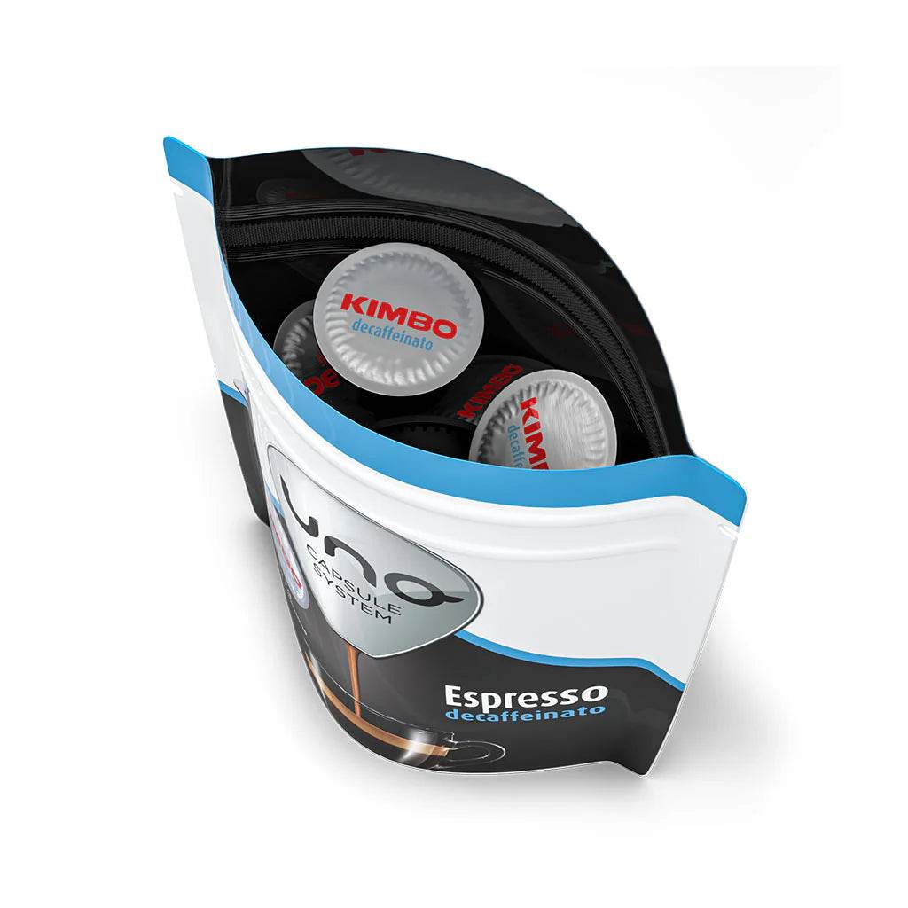 Capsule Uno System Caffè Kimbo Espresso Decaffeinato - Ital Cialde