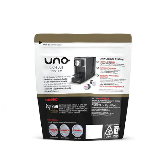 Capsule Uno System Caffè Kimbo Espresso Sublime 100% Arabica - Ital Cialde