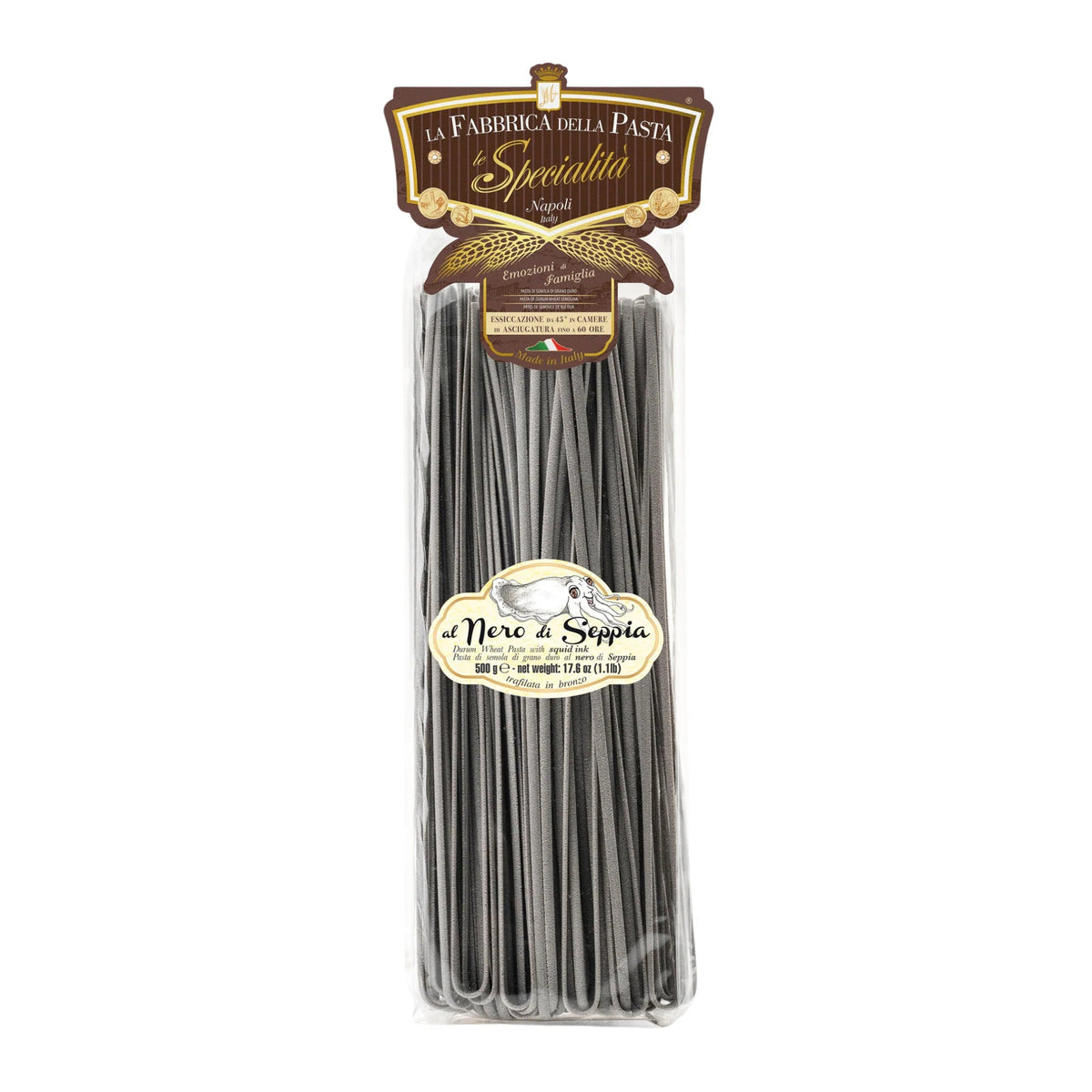Linguine al Nero di Seppia La Fabbrica Della Pasta di Gragnano Ital Cialde