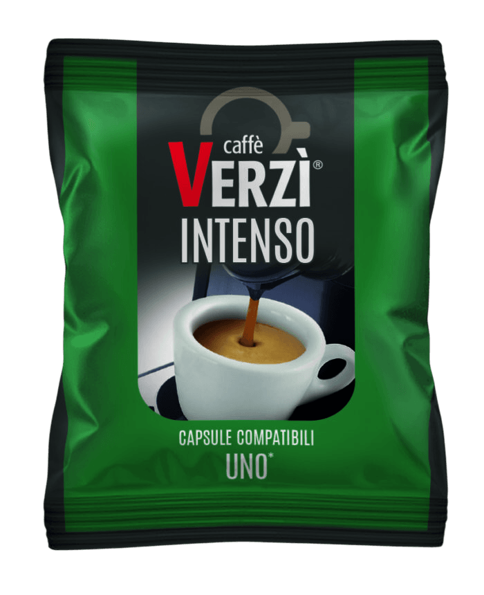 100 Capsule Uno System Caffè Verzì Aroma Intenso - Ital Cialde