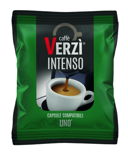 100 Capsule Uno System Caffè Verzì Aroma Intenso - Ital Cialde