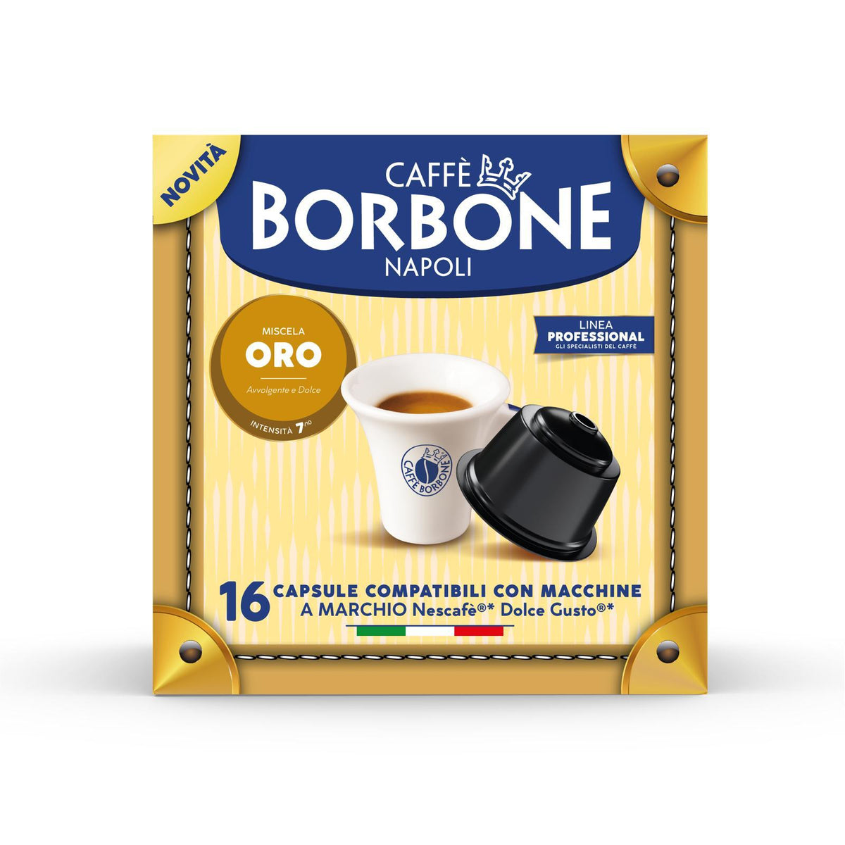 16 Capsule Caffè Borbone Compatibili con Macchine Dolce Gusto Caffè Borbone