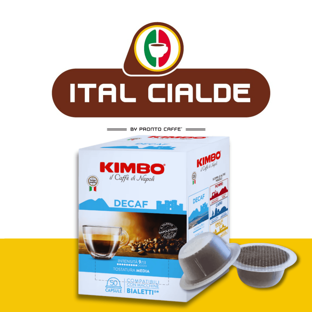 50 Capsule Bialetti Caffè Kimbo Decaf - Ital Cialde