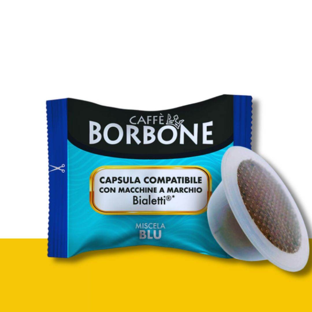 100 Capsule Bialetti Caffè Borbone Miscela Blu - Ital Cialde