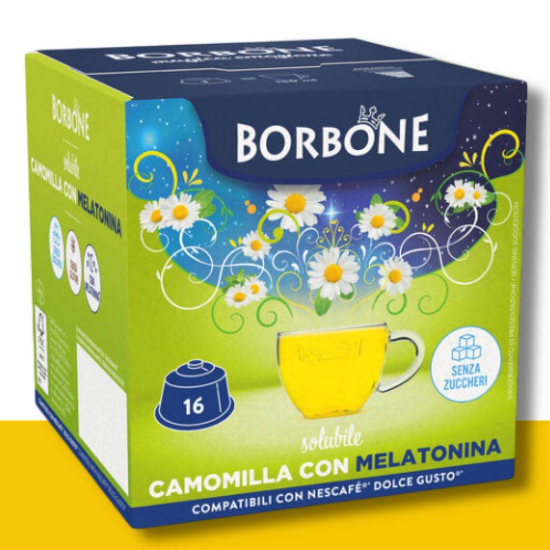 16 Capsule Dolce Gusto Borbone Camomilla e Melatonina - Ital Cialde
