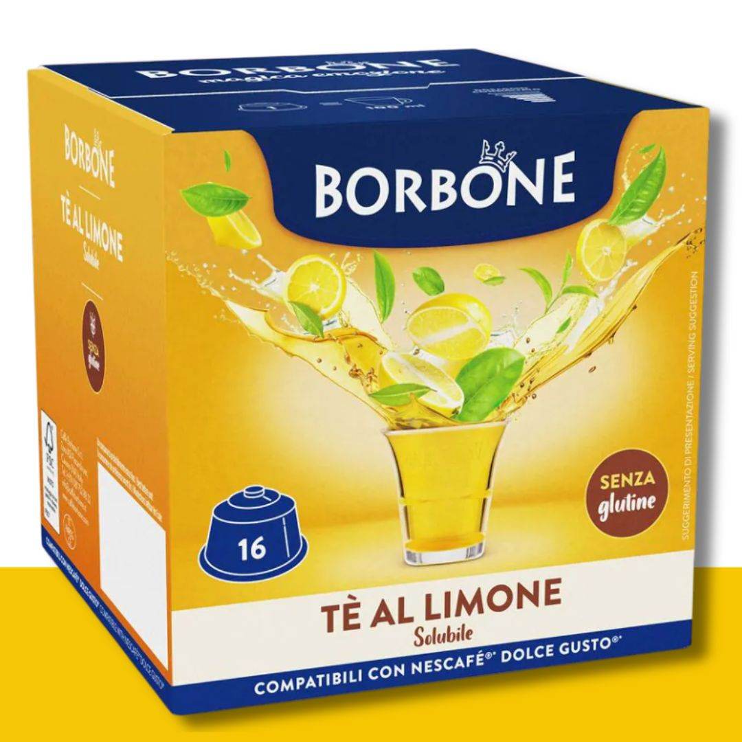 16 Capsule Dolce Gusto Borbone Tè Limone - Ital Cialde