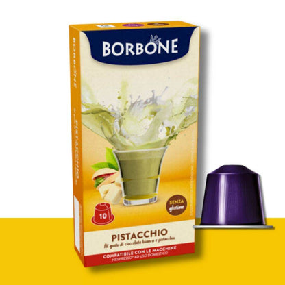 10 Capsule Nespresso Borbone Pistacchio - Ital Cialde