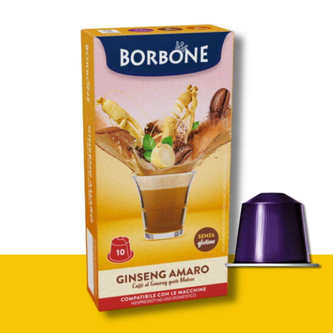 10 Capsule Nespresso Borbone Ginseng Amaro - Ital Cialde
