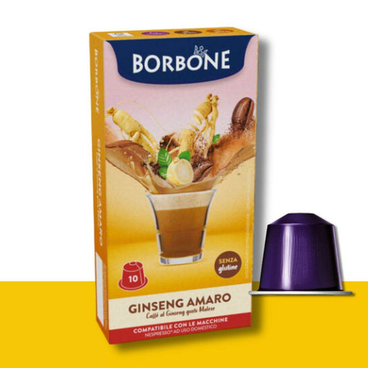 10 Capsule Nespresso Borbone Ginseng Amaro - Ital Cialde
