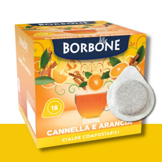 18 Cialde ESE Caffè Borbone Tisana Arancia e Cannella - Ital Cialde