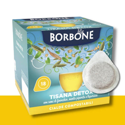 18 Cialde ESE Caffè Borbone Tisana Detox - Ital Cialde