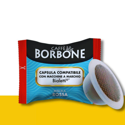 100 Capsule Bialetti Caffè Borbone Miscela Rossa - Ital Cialde