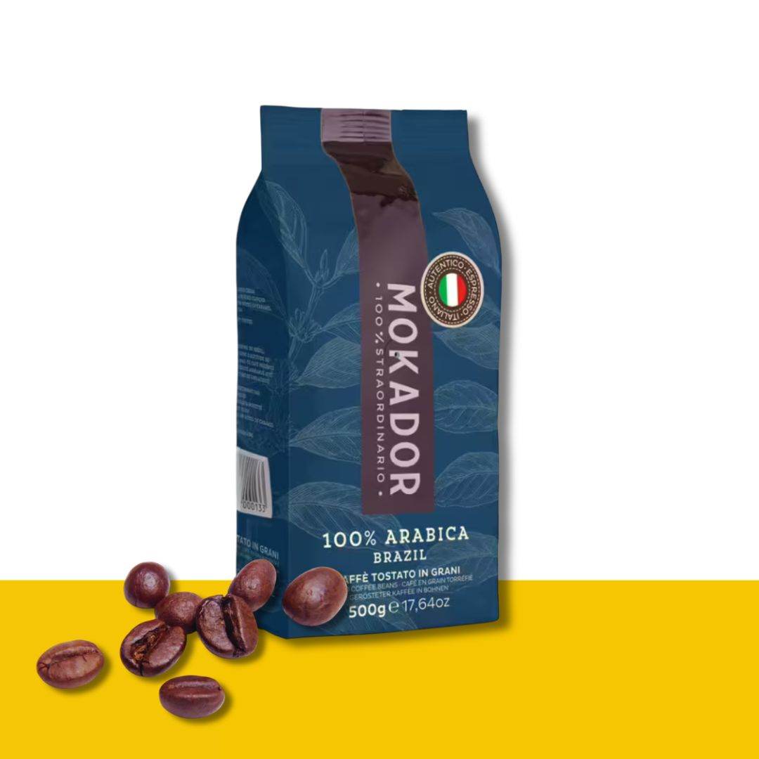500g Caffè in Grani Mokador Brazil 100% Arabica - Ital Cialde