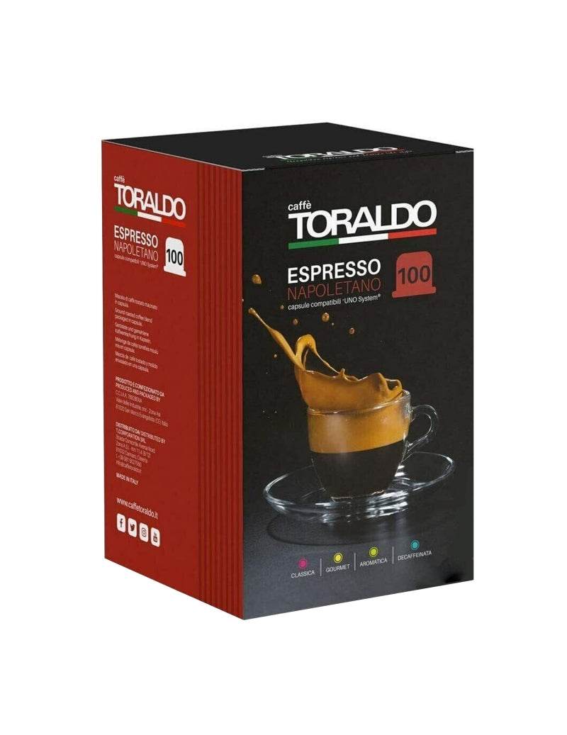 100 Capsule Uno System Caffè Toraldo Miscela Classica - Ital Cialde