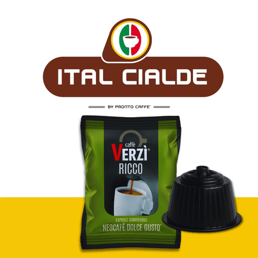 50 Capsule Dolce Gusto Caffè Verzì Aroma Ricco - Ital Cialde