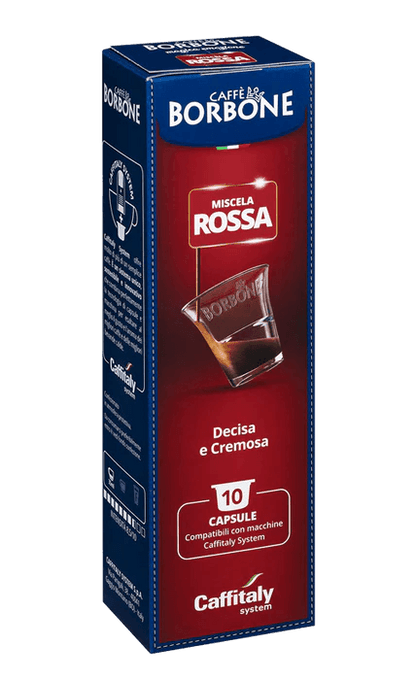 10 Capsule Originali Caffitaly Caffè Borbone Miscela Rossa - Ital Cialde