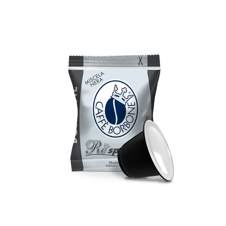 100 Capsule Nespresso Caffè Borbone Miscela Nera - Ital Cialde