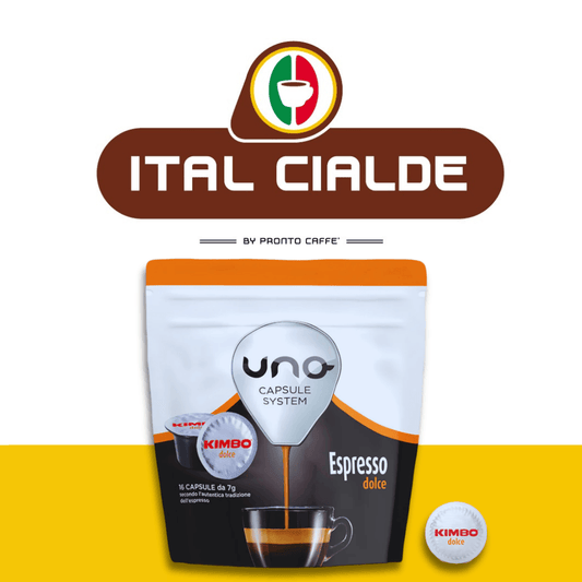 Capsule Uno System Caffè Kimbo Espresso Dolce - Ital Cialde