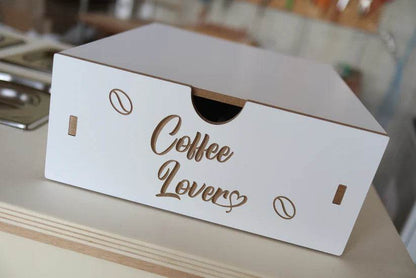 Cassetto Portacialde/Capsule Caffè in Legno Basic - Ital Cialde
