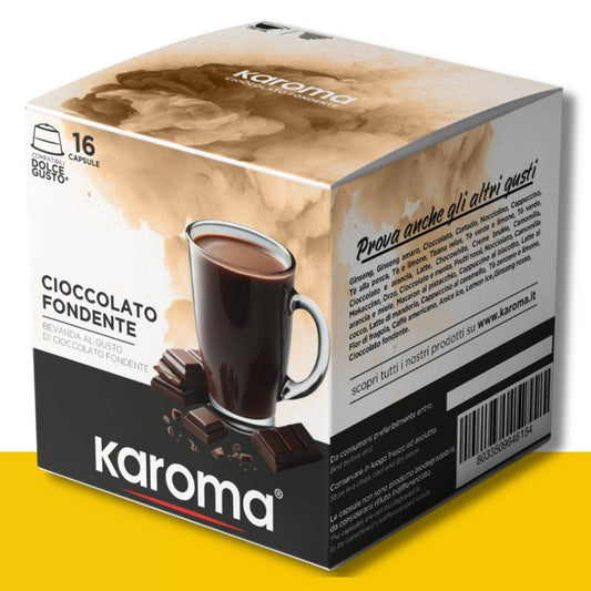 16 Capsule Dolce Gusto Karoma Cioccolato Fondente - Ital Cialde
