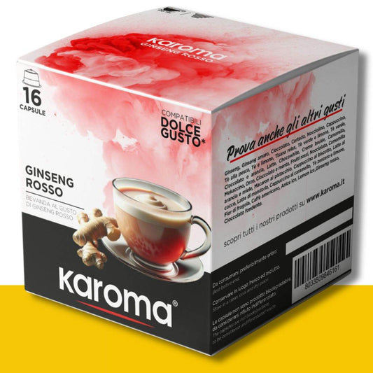 16 Capsule Dolce Gusto Karoma Ginseng Rosso - Ital Cialde