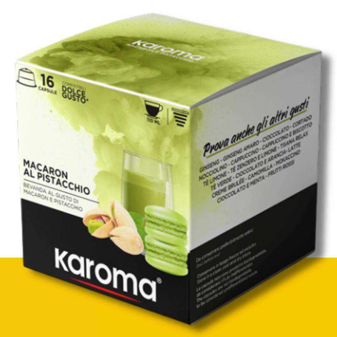 16 Capsule Dolce Gusto Karoma Macaron Pistacchio - Ital Cialde