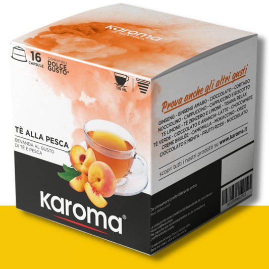 16 Capsule Dolce Gusto Karoma Tè Pesca - Ital Cialde